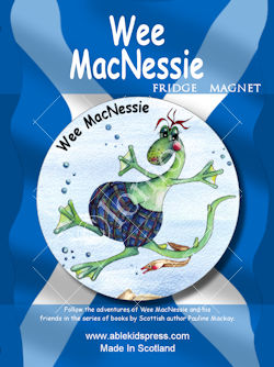 Bespoke magnet 'Wee MacNessie' childrens books
